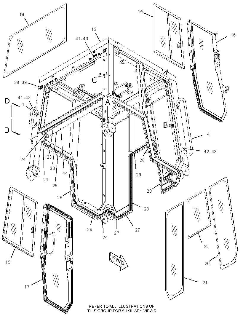 CAB GP-NON-ROPS 2743285 CAT