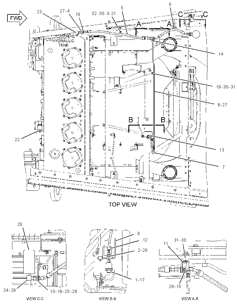 LINES GP-EXPANSION TANK 3054065 CAT