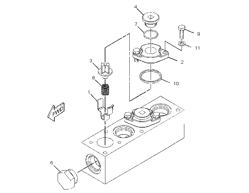 VALVE GP-DRAIN 3070535 CAT