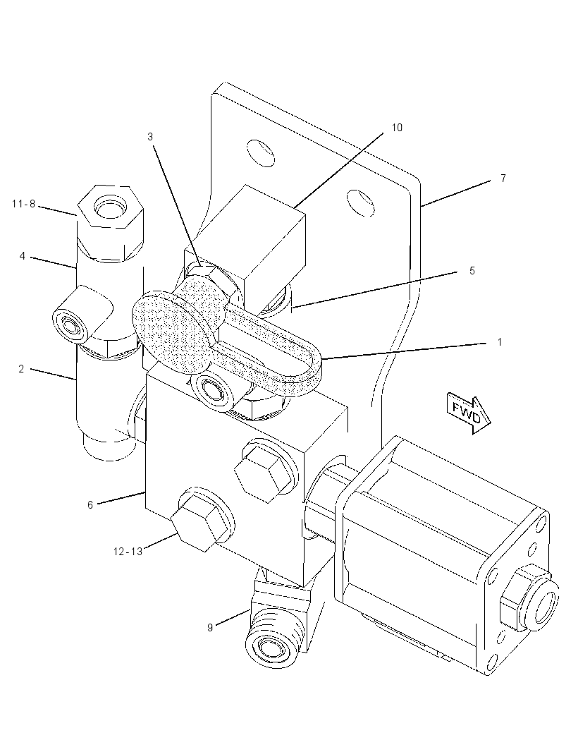 VALVE & MTG GP-HYDRAULIC FAN 3079954 CAT
