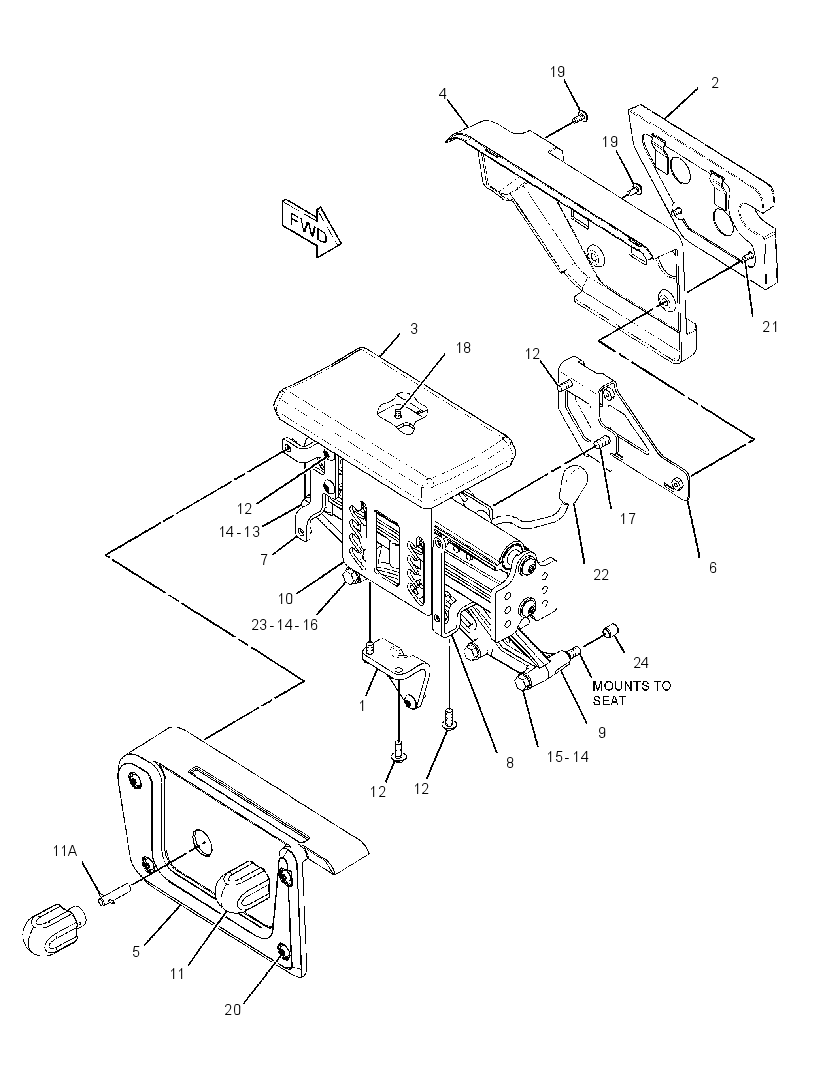 SUPPORT GP-HYDRAULIC CONTROL 2896325 CAT