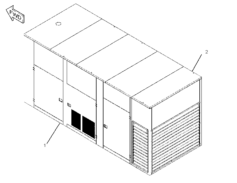 ENCLOSURE GP-GENSET 2943261 CAT