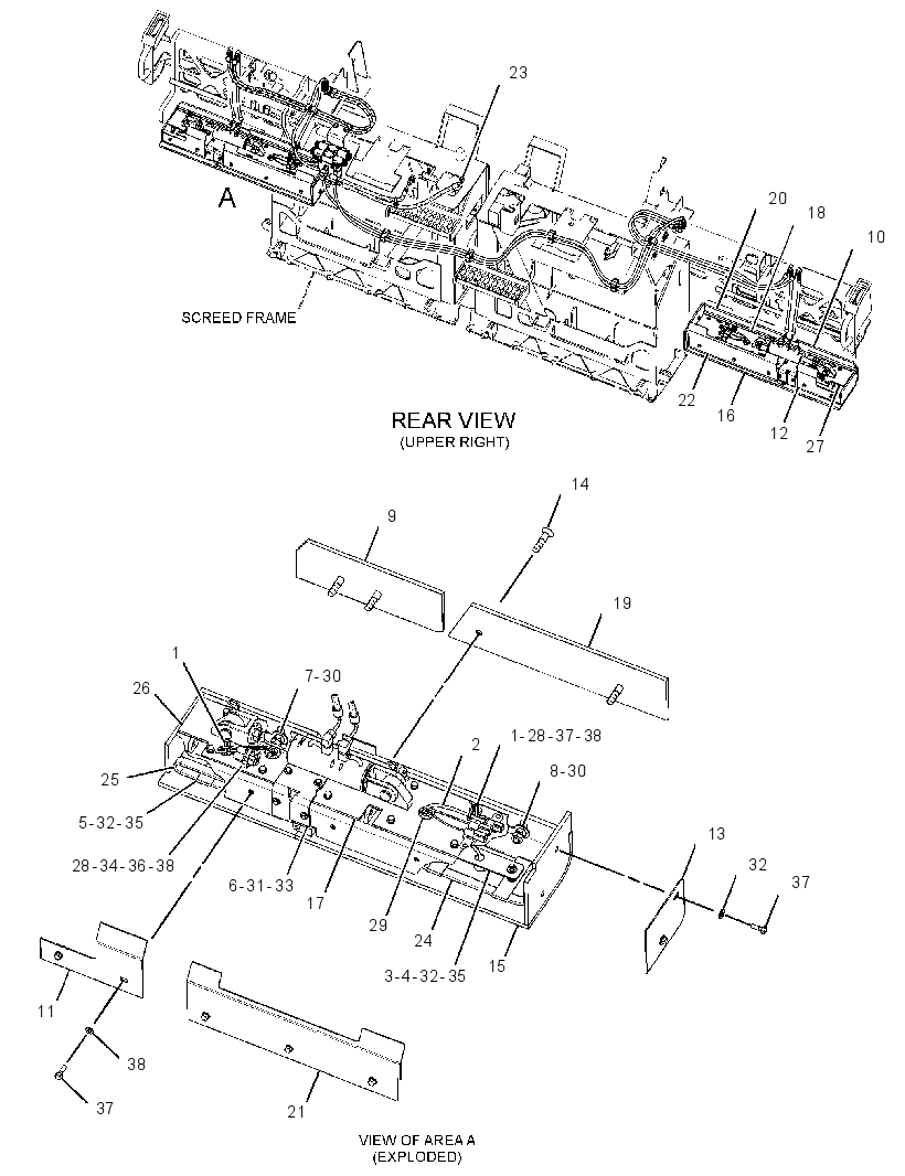 PLATE GP-SCREED 2952943 CAT