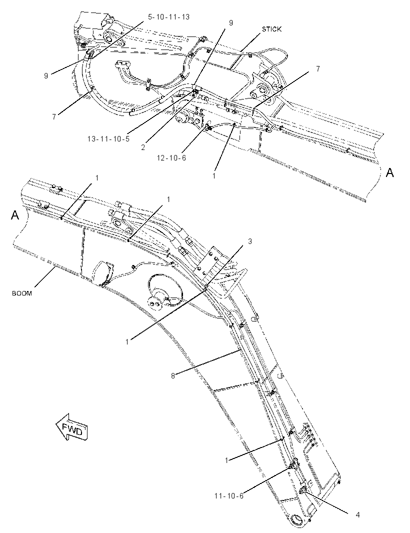 WIRING GP-BOOM 3068536 CAT