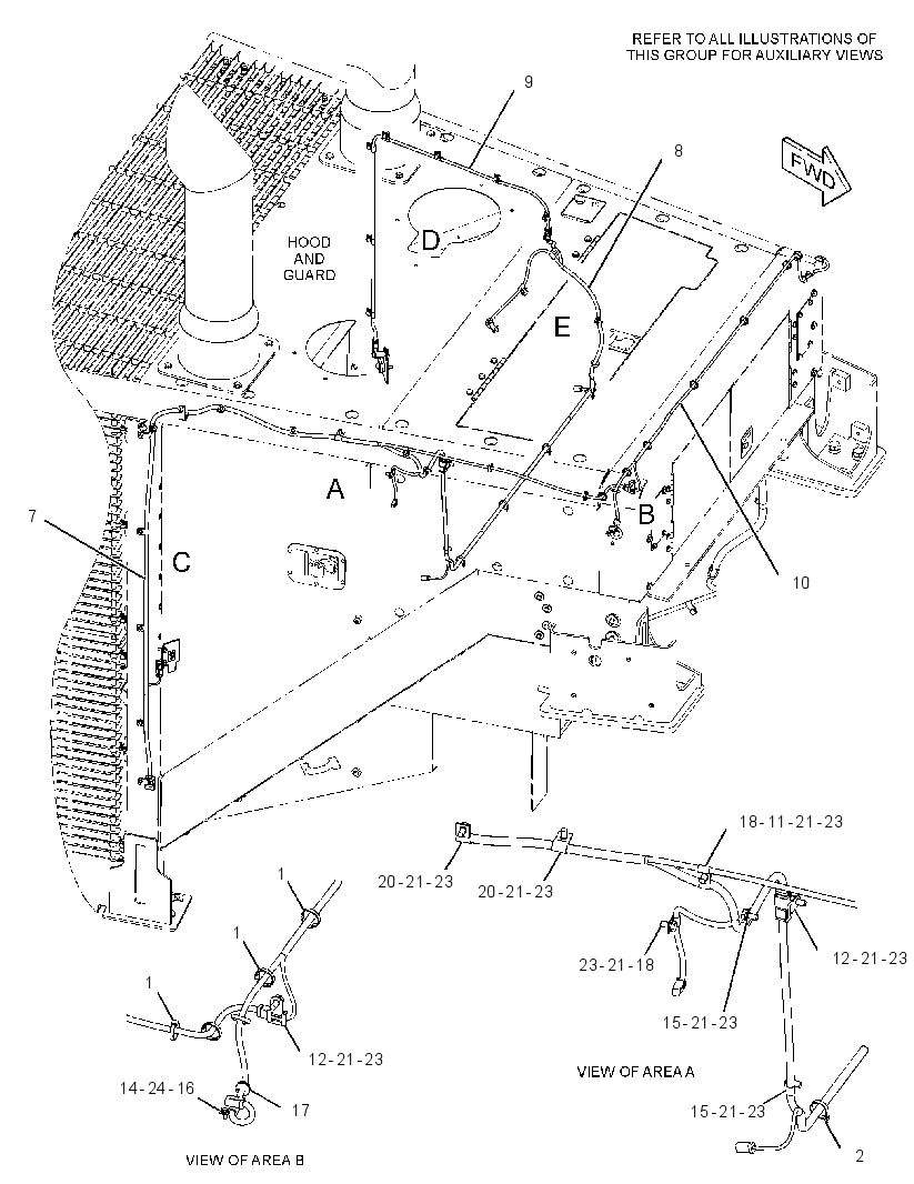 WIRING GP-HOOD 3075470 CAT