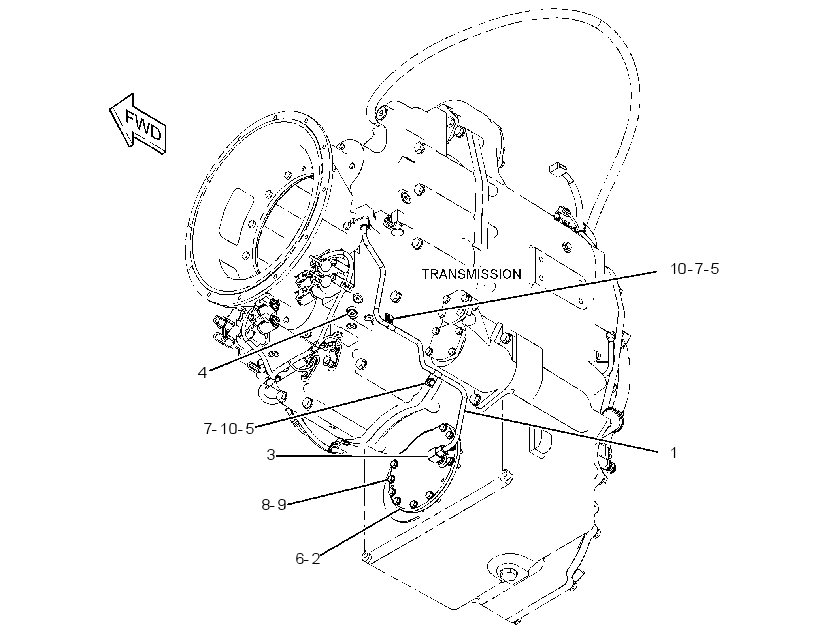 COVER GP-TRANSMISSION 2586554 CAT