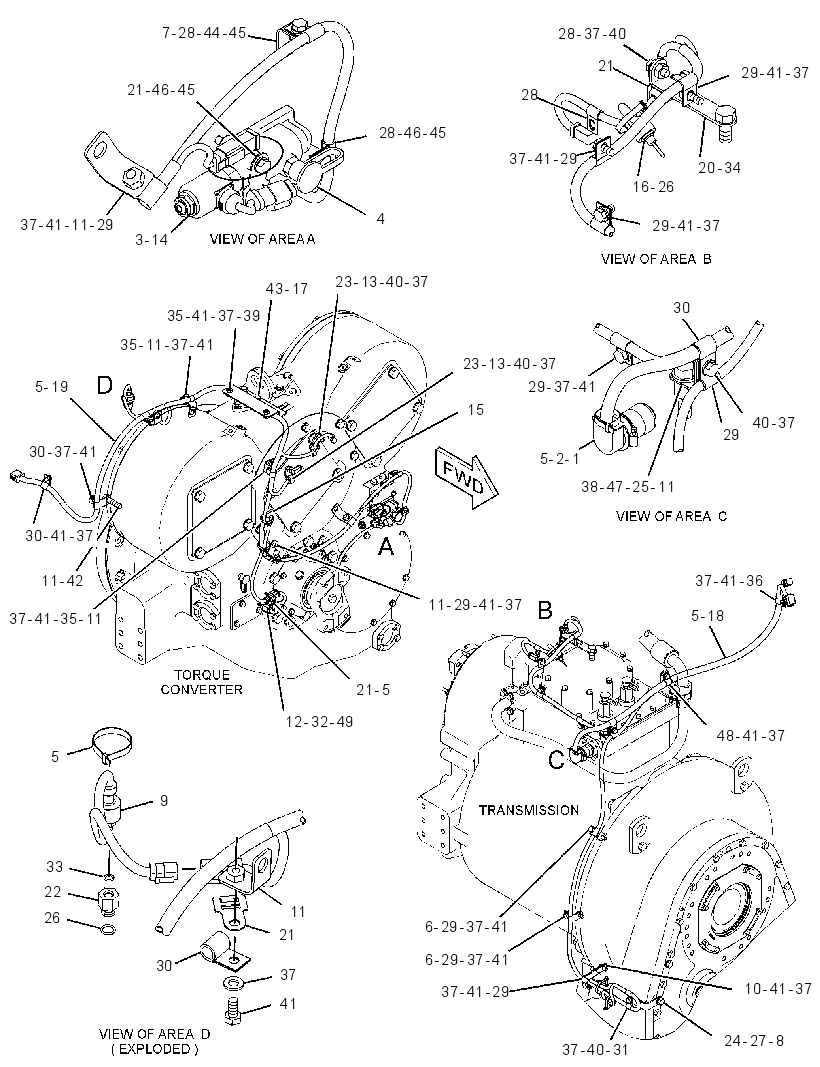 WIRING GP-POWER TRAIN 3166984 CAT