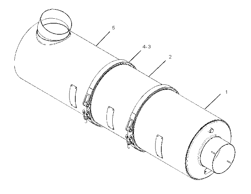 MUFFLER & CONVERTER GP 3028891 CAT