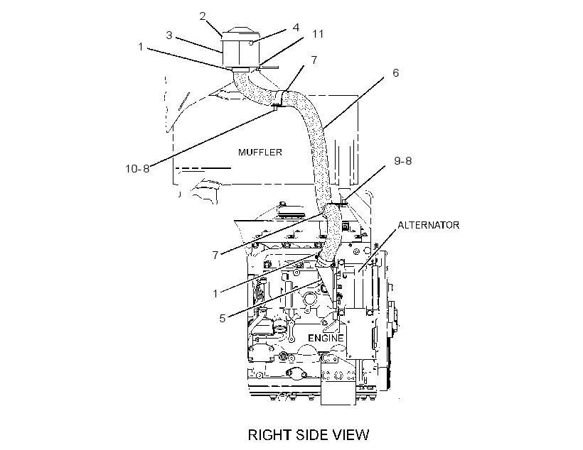 LINES GP-ALTERNATOR AIR 3134006 CAT