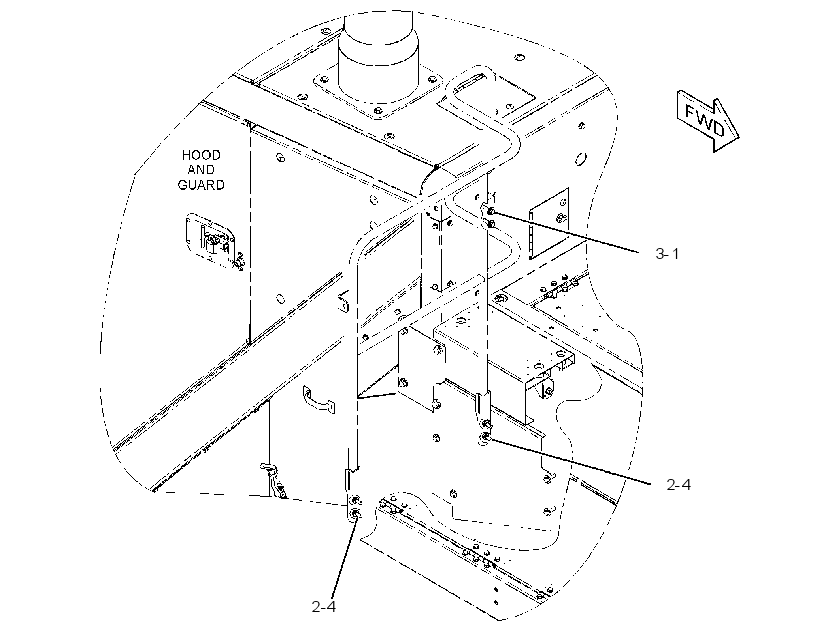 HARDWARE GP-HANDRAIL MOUNTING 3015800 CAT