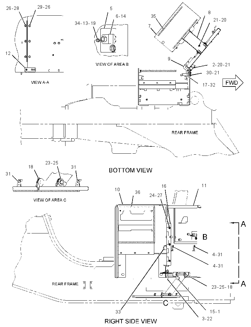 ENCLOSURE GP-SERVICE CENTER 3078341 CAT