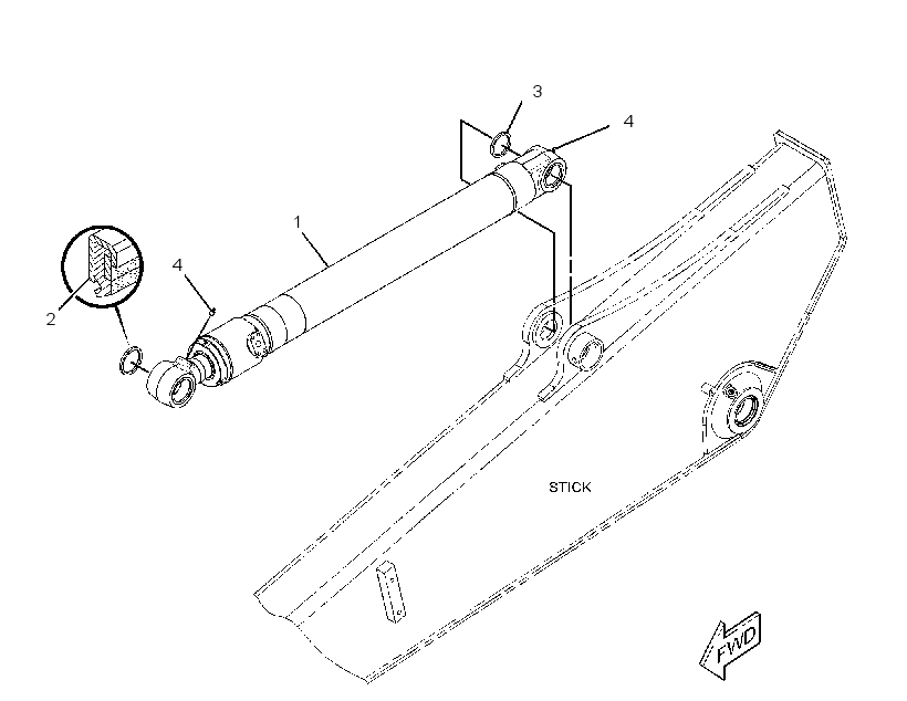 CYLINDER & SEAL GP-HYDRAULIC 2984894 CAT
