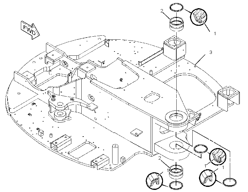 FRAME AS-UPPER 3013176 CAT