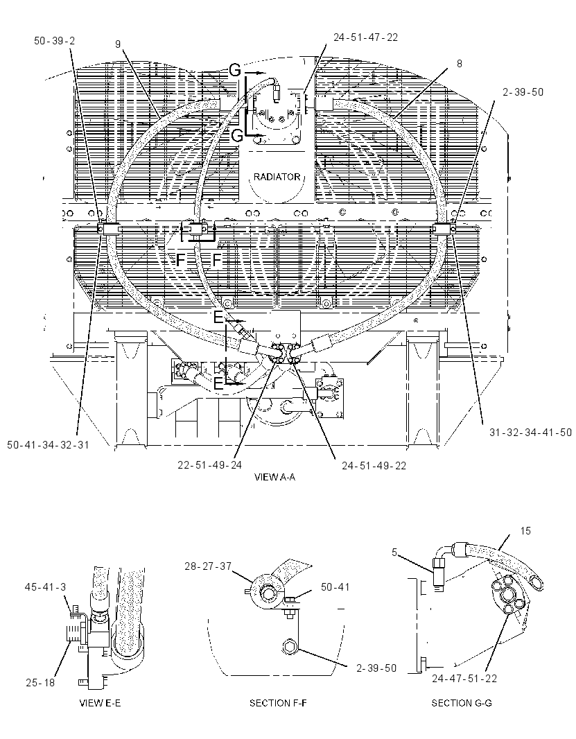 Трубопроводы гидропривода вентилятора 3077530 CAT