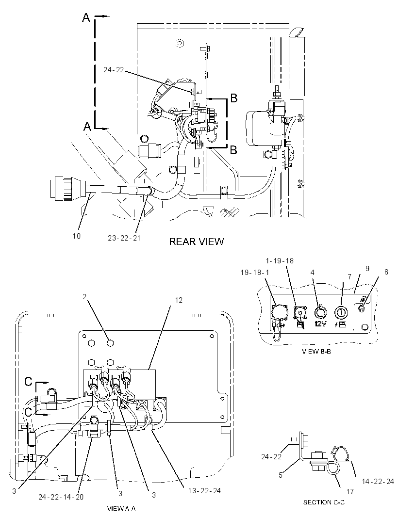 WIRING GP-SERVICE CENTER 3069196 CAT