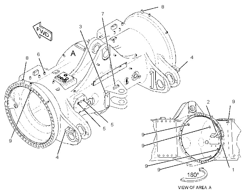 HOUSING AS-REAR AXLE 3108650 CAT