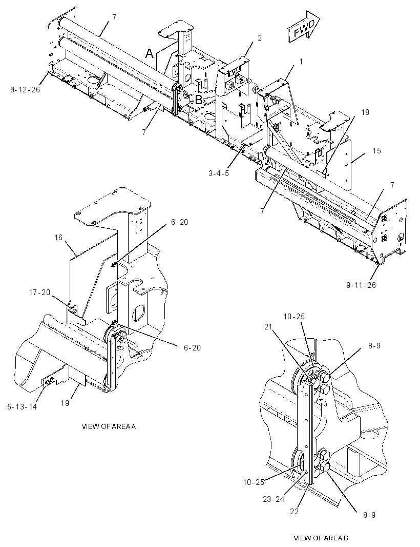 FRAME GP-SCREED 2869444 CAT