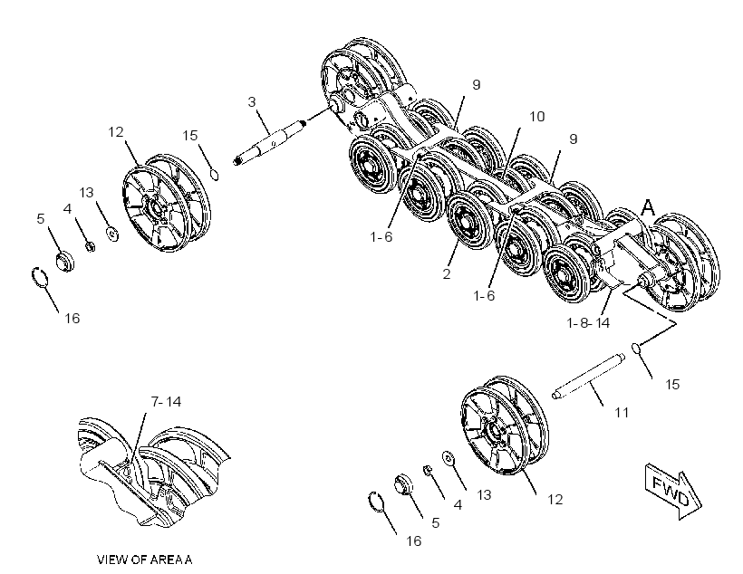 Рама ходовой части 3208470 CAT