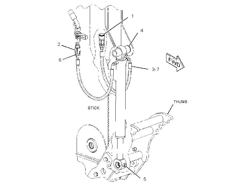CYLINDER & LINES GP-THUMB 2784505 CAT