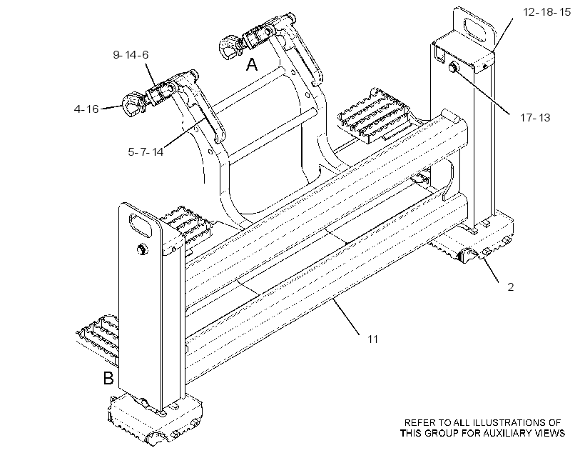 FRAME GP-BACKHOE 2555491 CAT