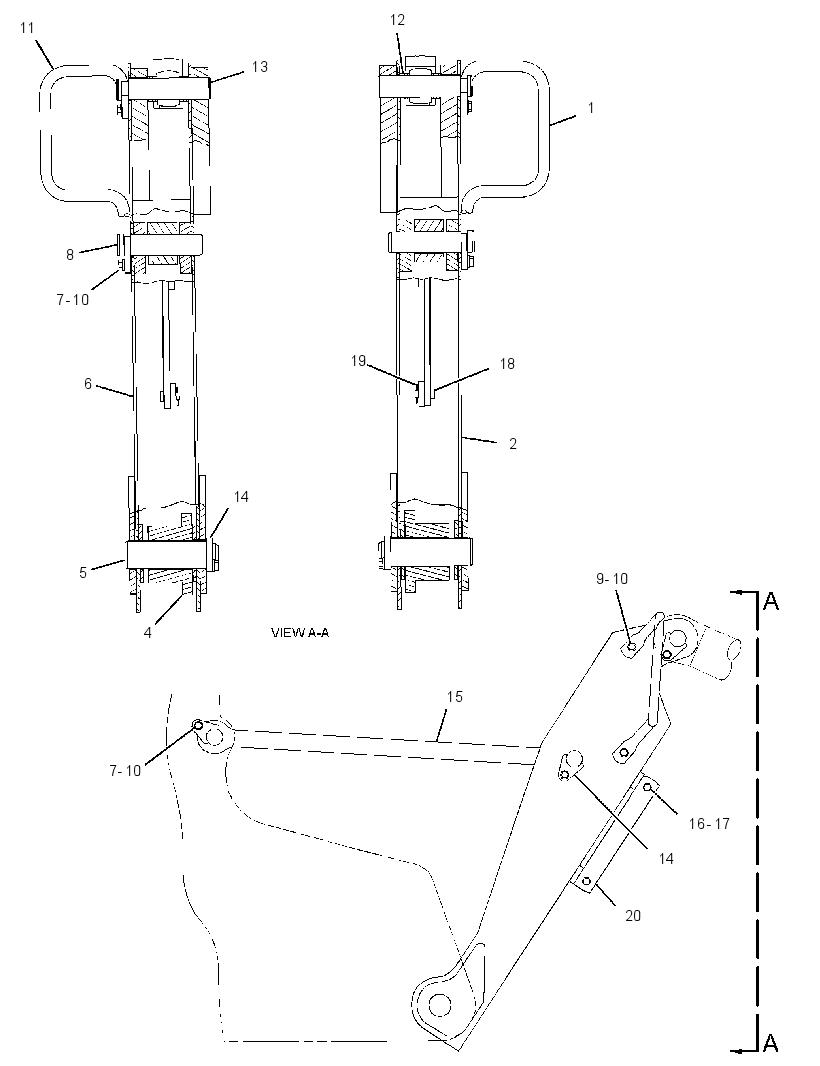 Крепление цилиндра 8G4054 CAT