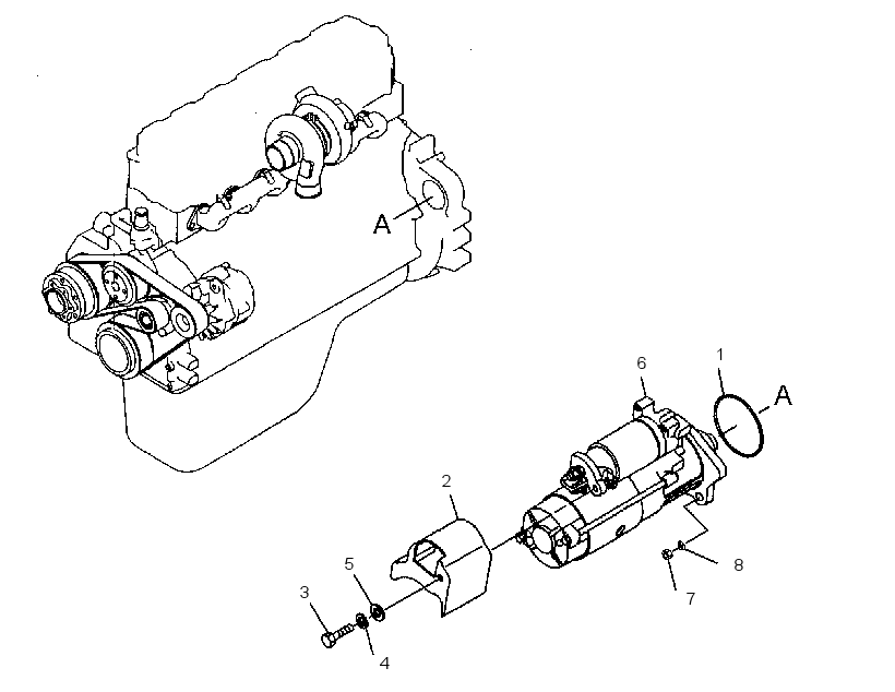 MOUNTING GP-STARTING MOTOR 2964637 CAT