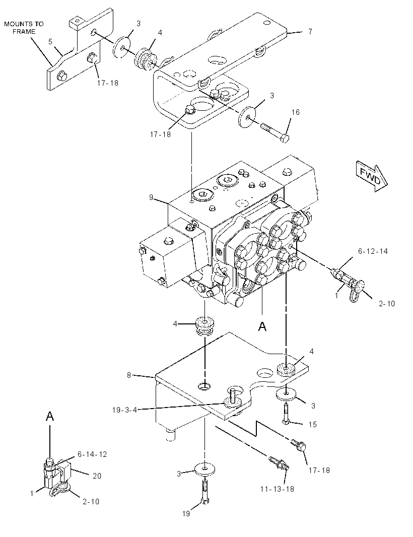 VALVE & MTG GP-BULLDOZER 2410224 CAT