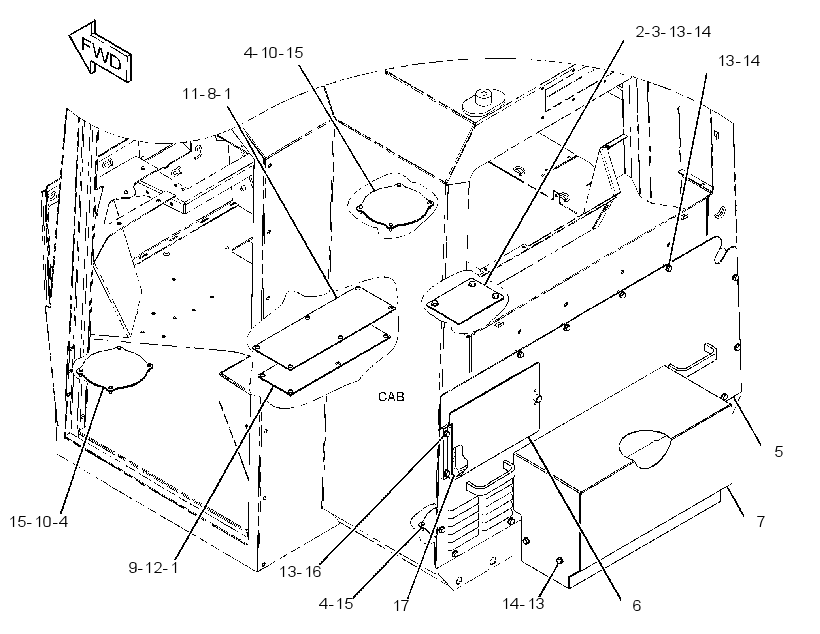 COVER GP-FRAME 3083520 CAT