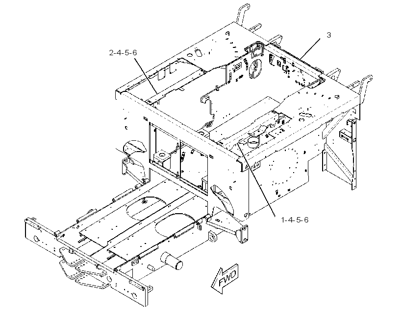 FRAME GP-MAIN 2939899 CAT