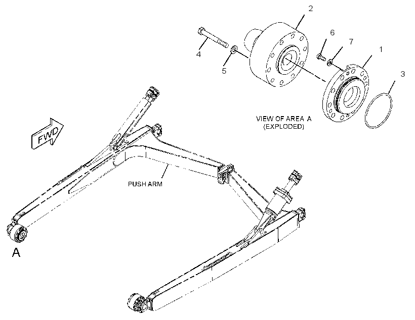 TRUNNION GP-BULLDOZER 3197125 CAT