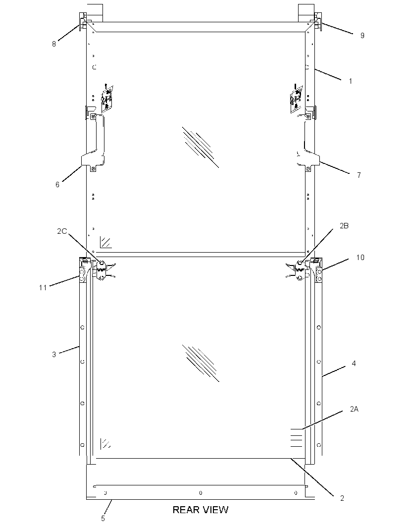WINDOW GP-FRONT 1370182 CAT