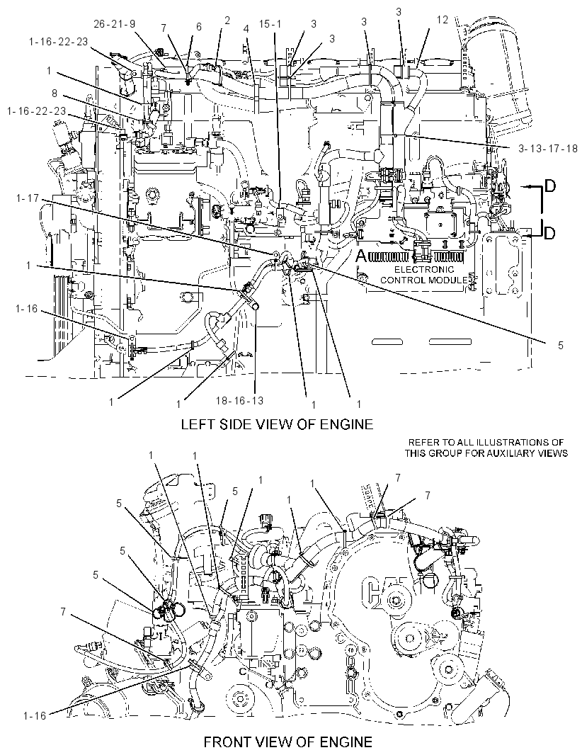 Проводка электронного управления 3181819 CAT