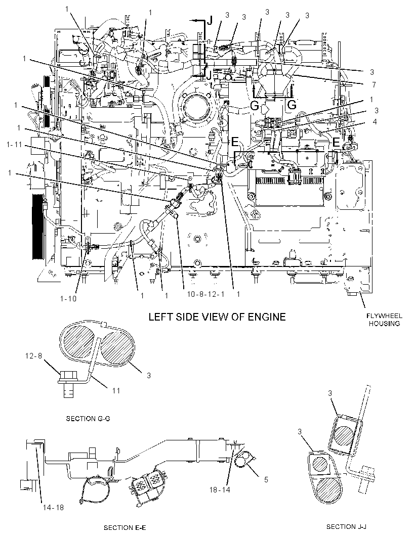 Проводка электронного управления 3181818 CAT