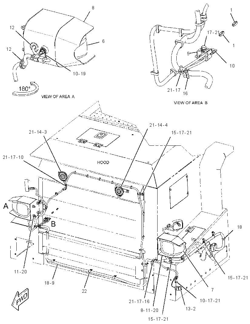 WIRING GP-HOOD 3092500 CAT