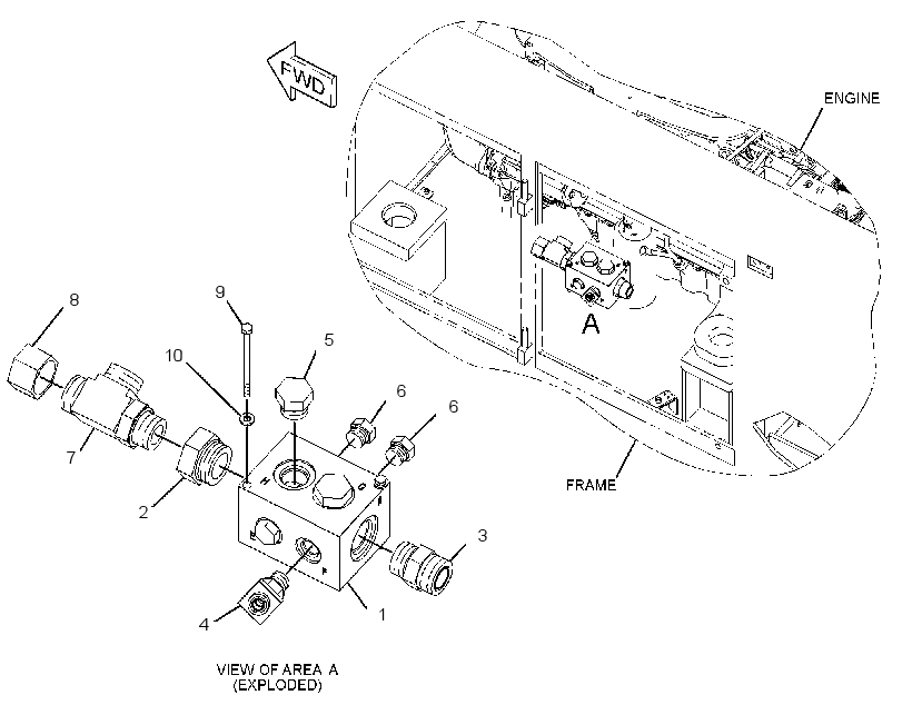 MANIFOLD GP-HYDRAULIC 2944659 CAT