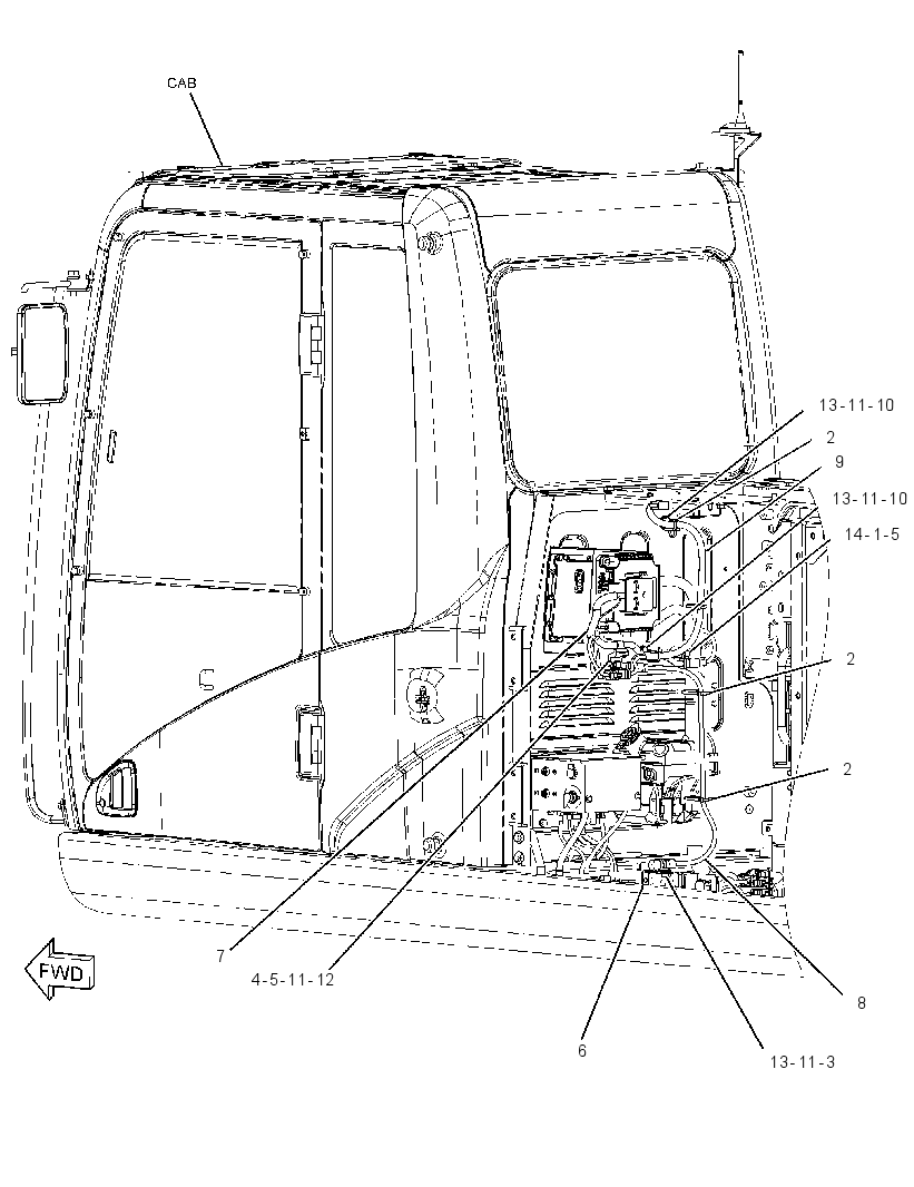 Проводка связи 3191287 CAT