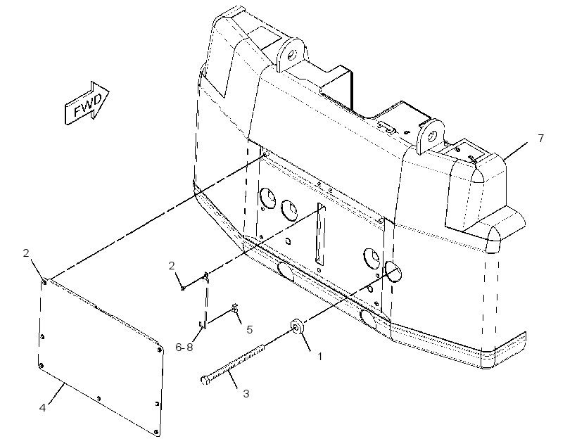 Противовес 3138195 CAT
