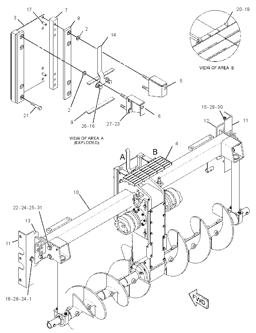 CONVEYOR & MTG GP-AUGER 2245776 CAT