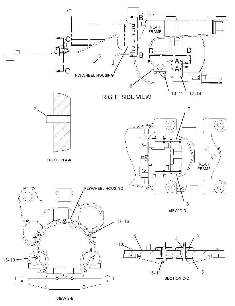 ENGINE AND TRANSMISSION SUPPORT GROUP 2320281 CAT