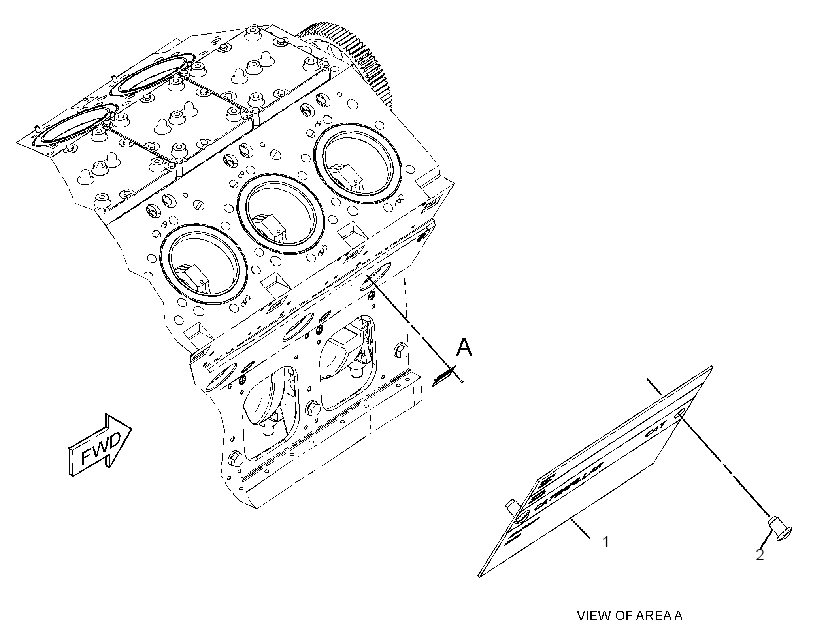 PLATE GP-ENGINE IDENTIFICATION 3155611 CAT