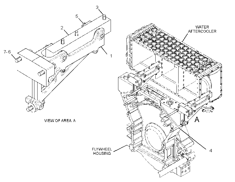 MOUNTING GP-AFTERCOOLER 2747711 CAT