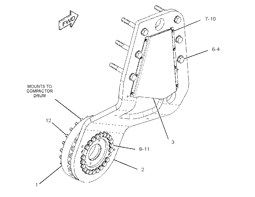 SUPPORT GP-MOTOR 2708394 CAT