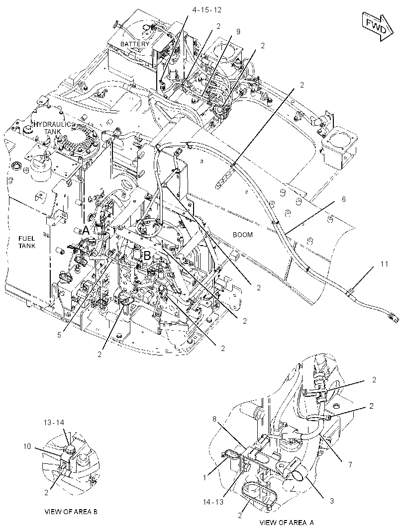 WIRING GP-AUXILIARY CONTROL 2757169 CAT