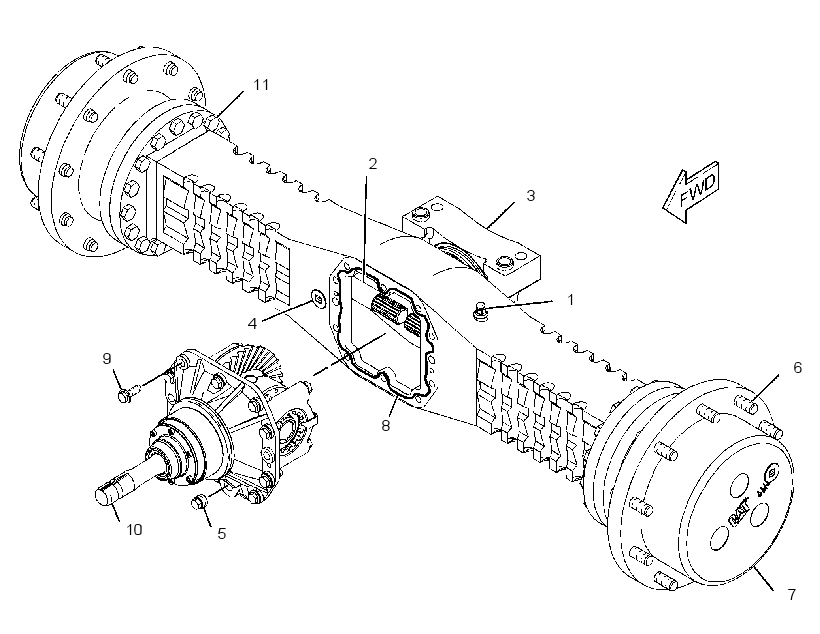 AXLE GP-OSCILLATING 3144923 CAT