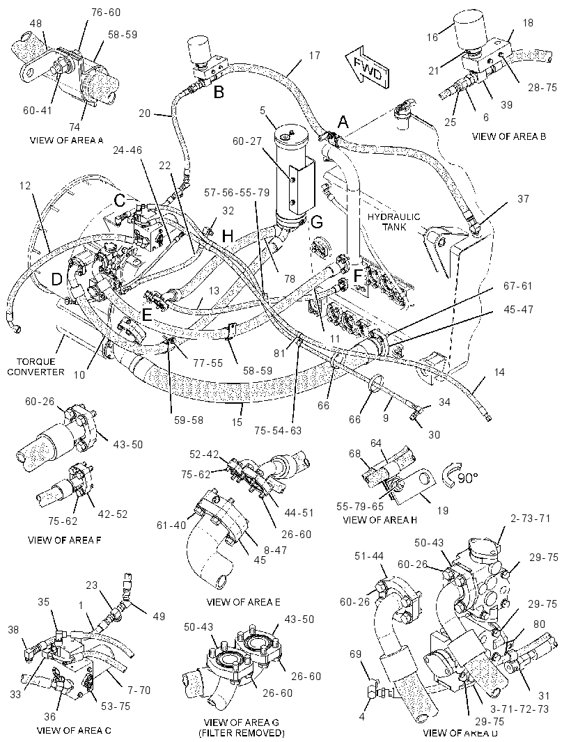 FILTER & LINES GP-TORQUE CONV 1387377 CAT