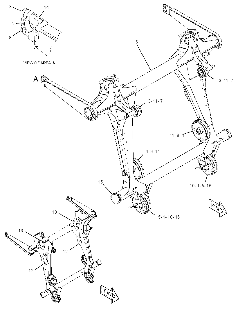 FRAME GP-ELEVATOR 2268787 CAT