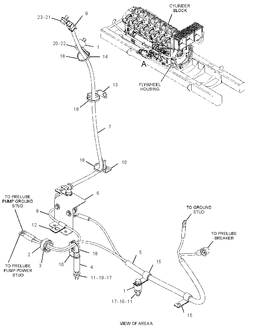 WIRING GP-PRELUBRICATION 2636753 CAT