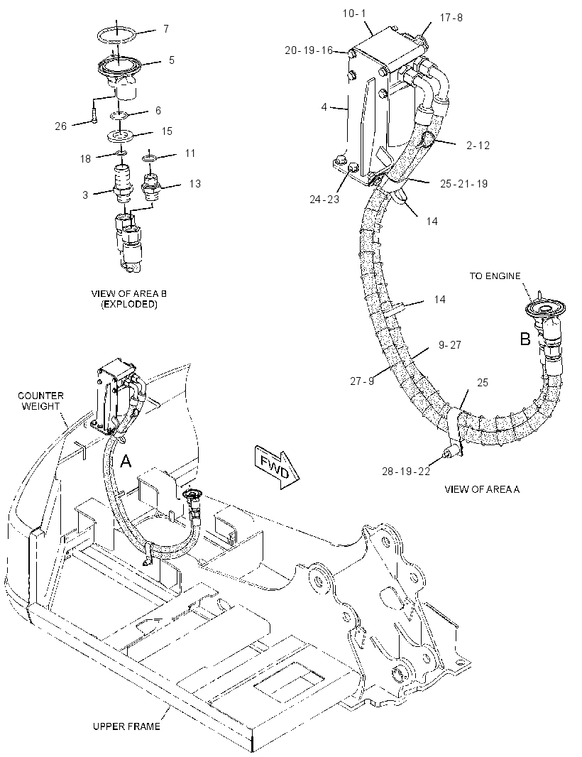 FILTER & MTG GP-ENGINE OIL 3078179 CAT