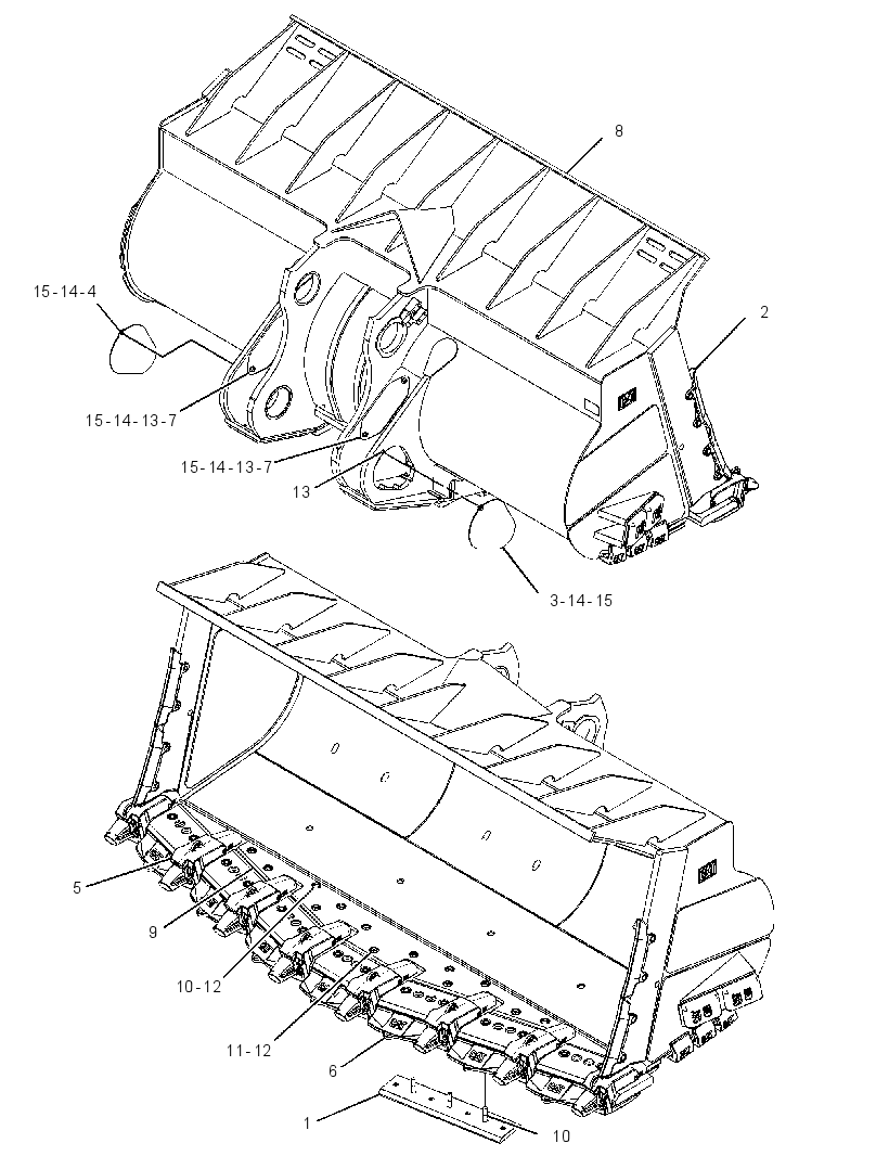 BUCKET GP-HEAVY DUTY ROCK 3055750 CAT