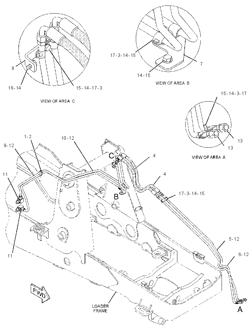 LINES GP-LOADER AUXILIARY 3151555 CAT